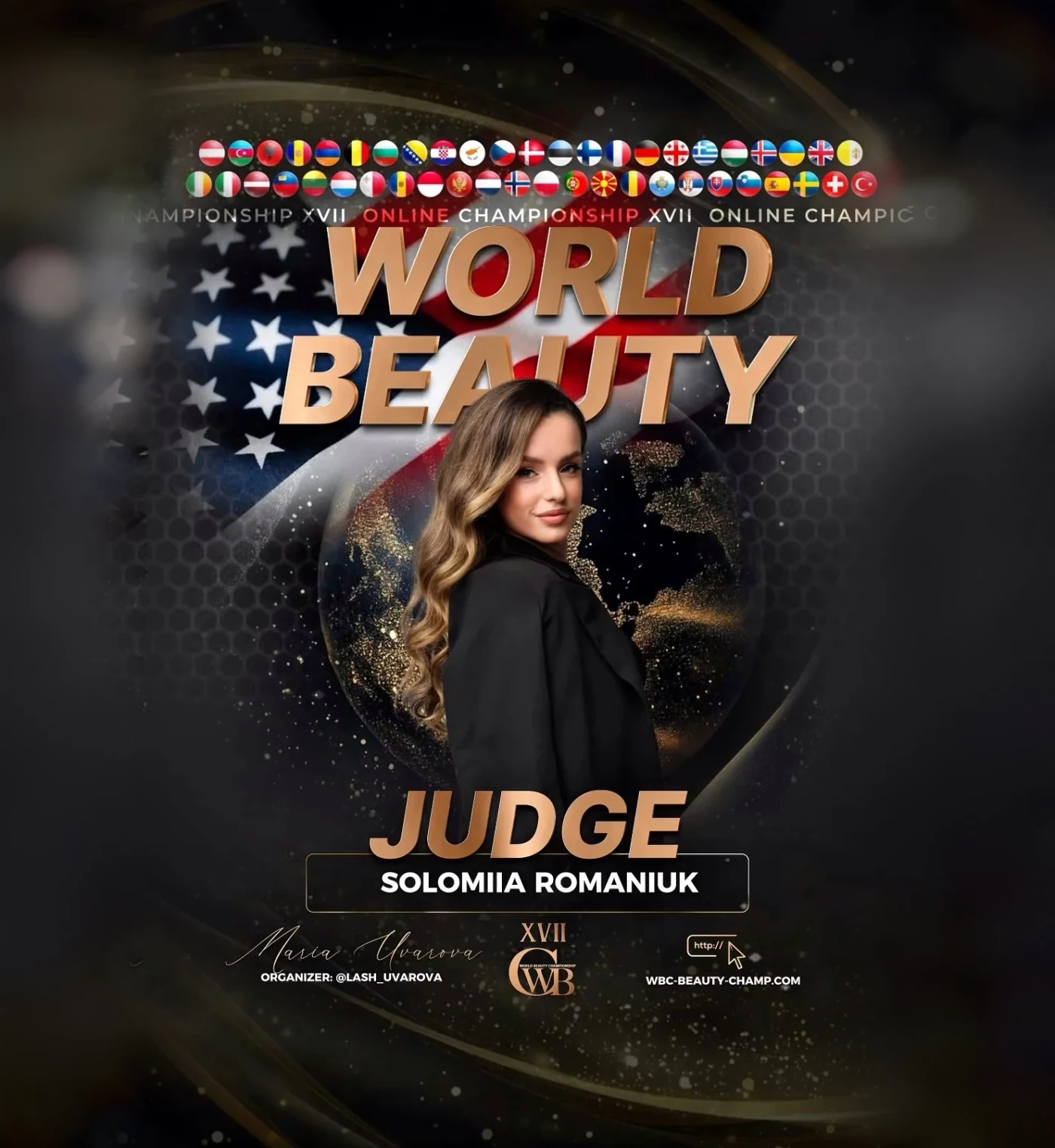 Solomiia Romaniuk — WBC judge banner, season 17