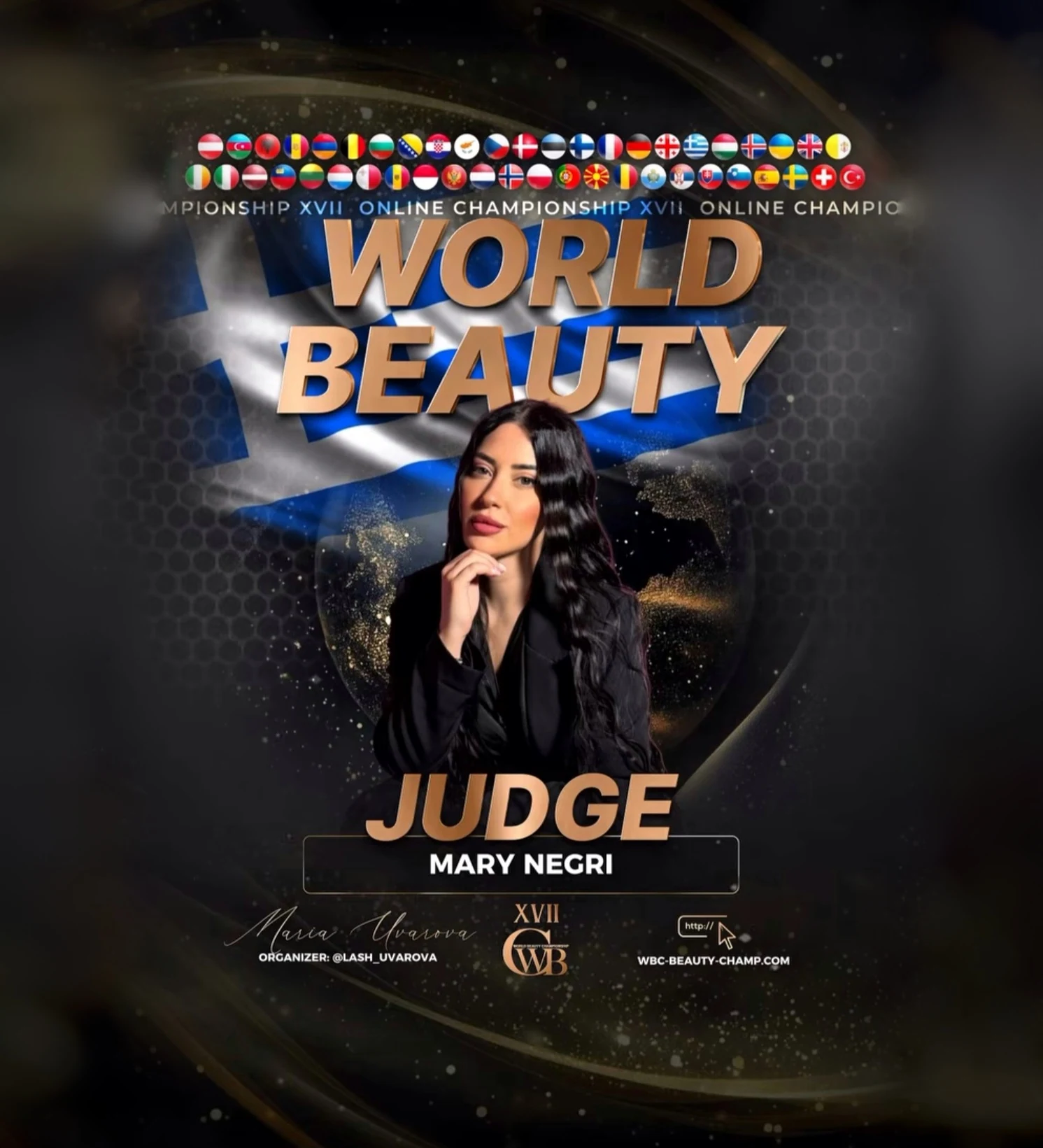 MARY NEGRI — WBC judge banner, season 17