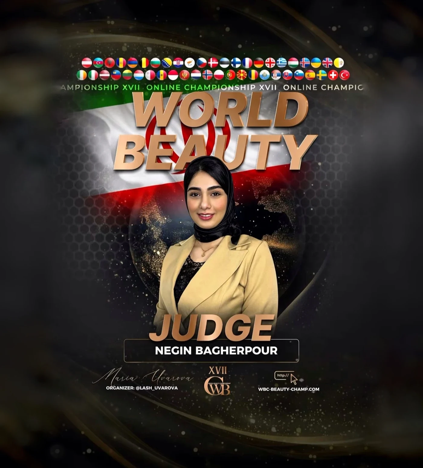 Negin Bagherpour — WBC judge banner, season 17