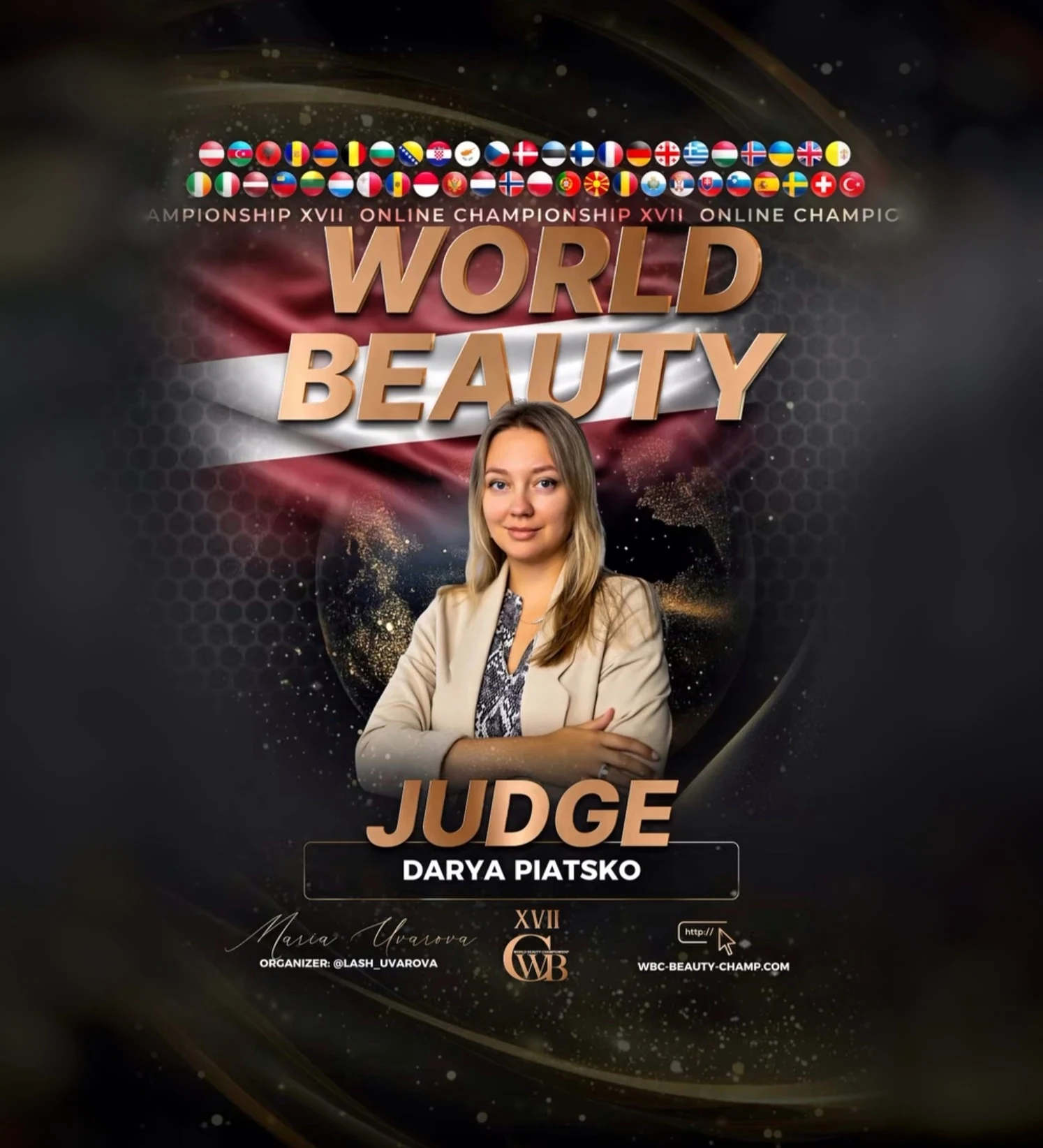 Darya Piatsko — WBC judge banner, season 17