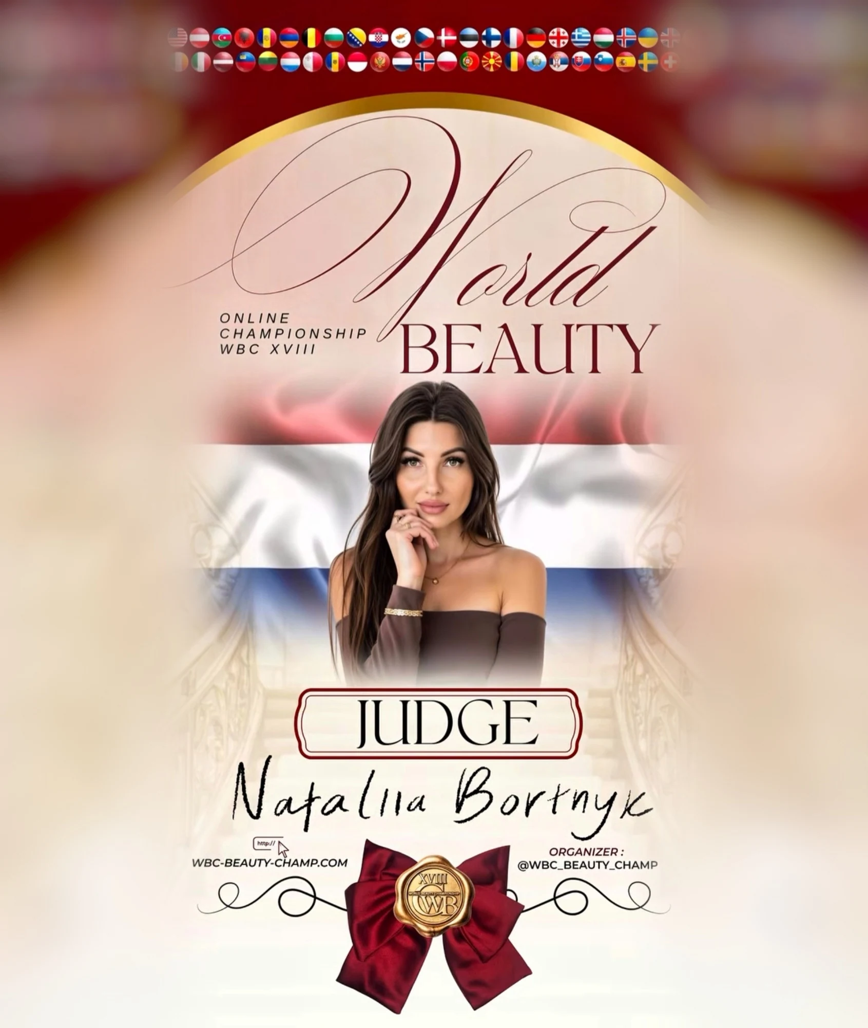 Nataliia Bortnyk — WBC judge banner, season 18