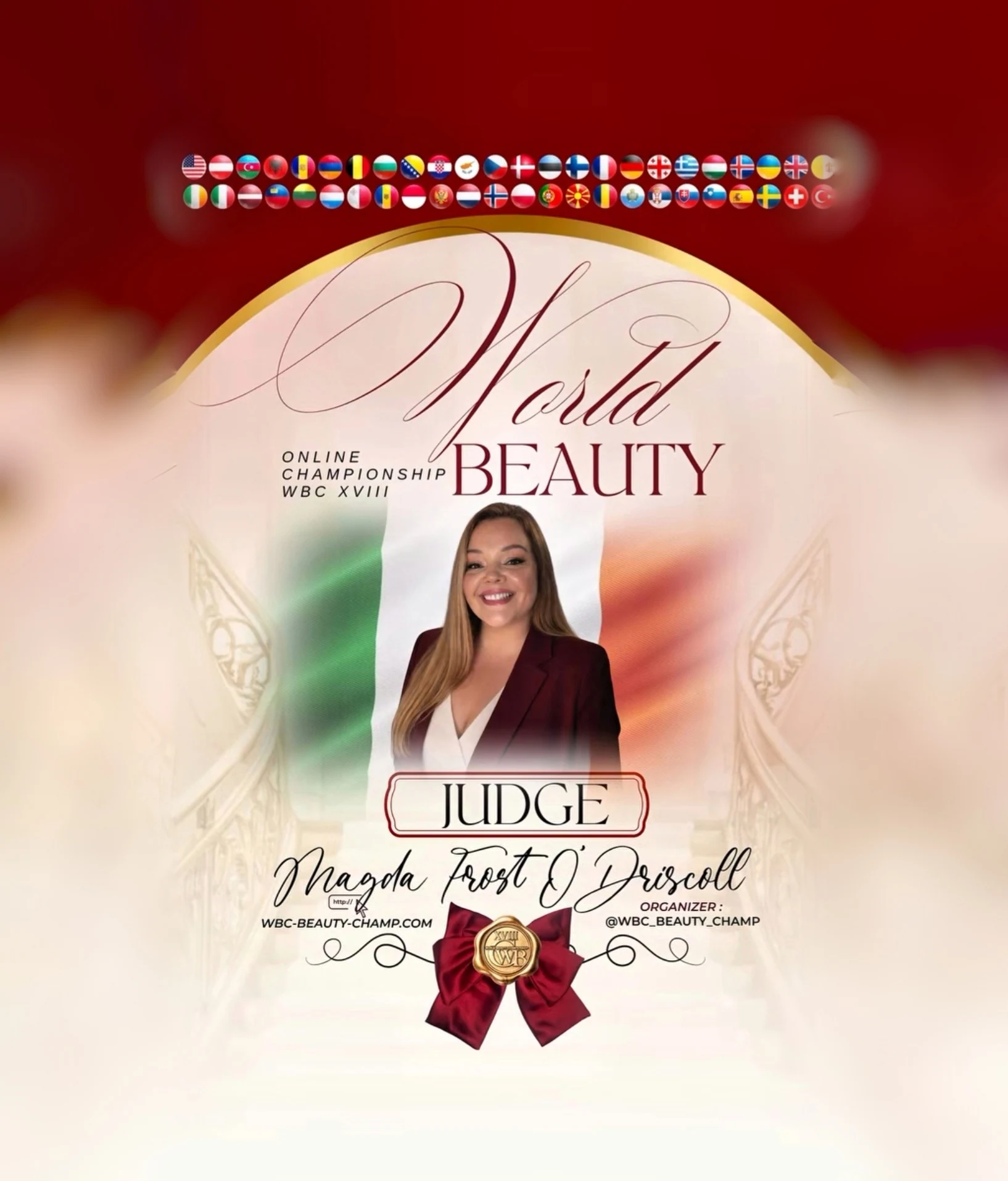 Magda Frost O'Driscoll — WBC judge banner, season 18