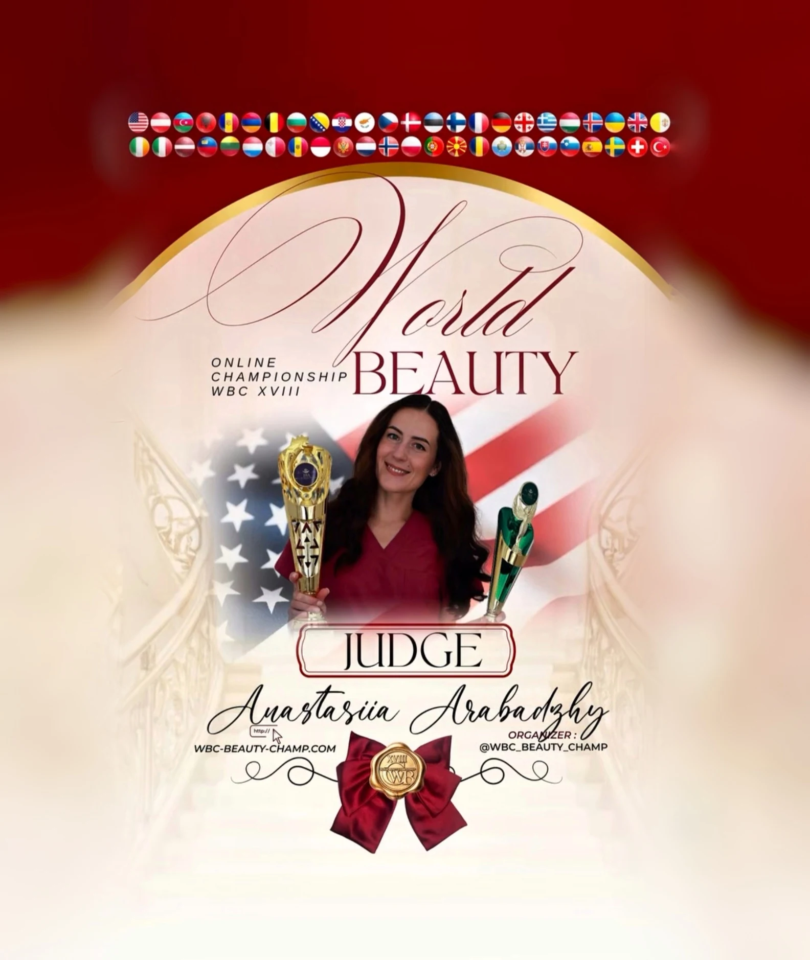 Anastasiia Arabadzhy — WBC judge banner, season 18