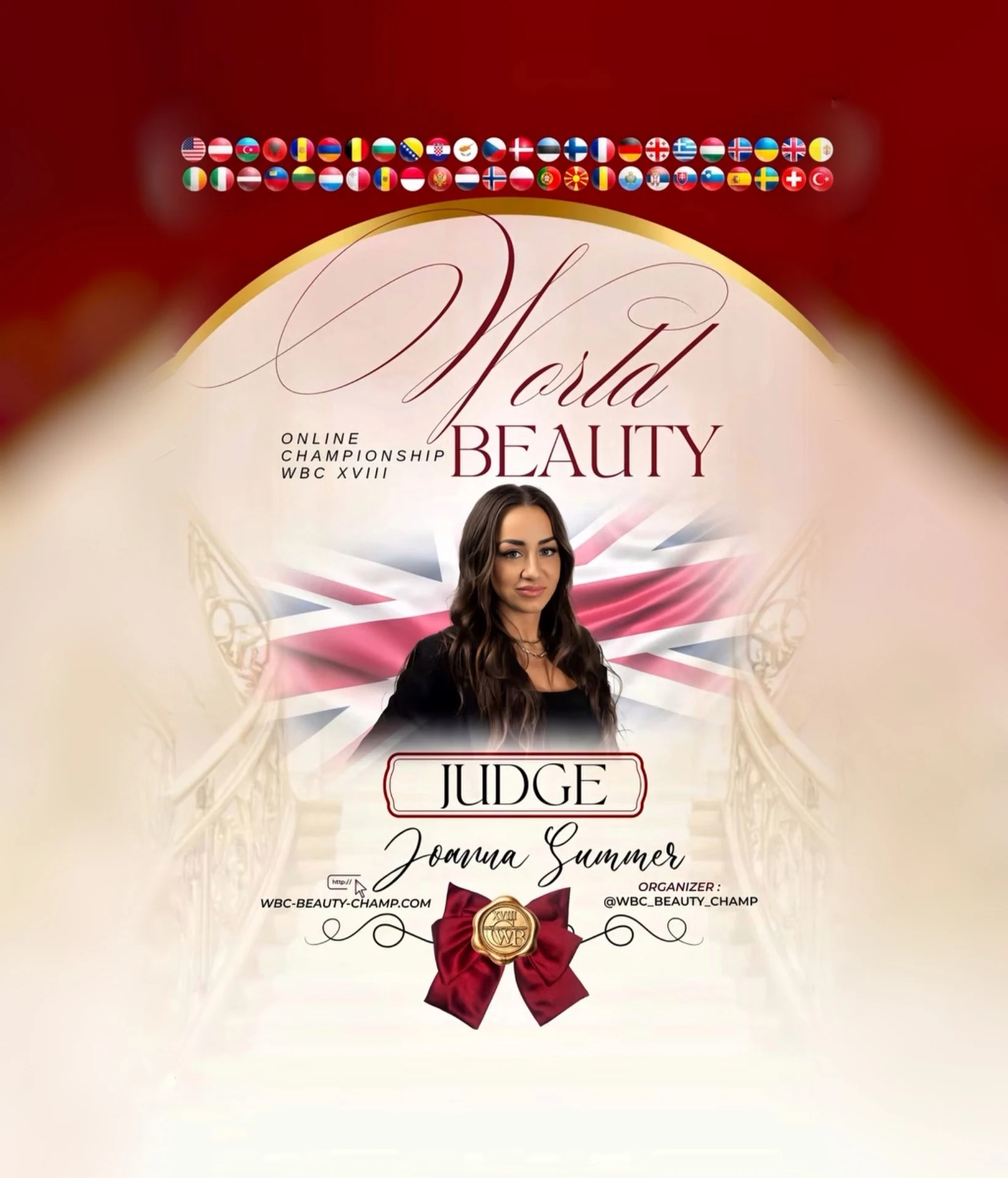 Joanna Summer — WBC judge banner, season 18