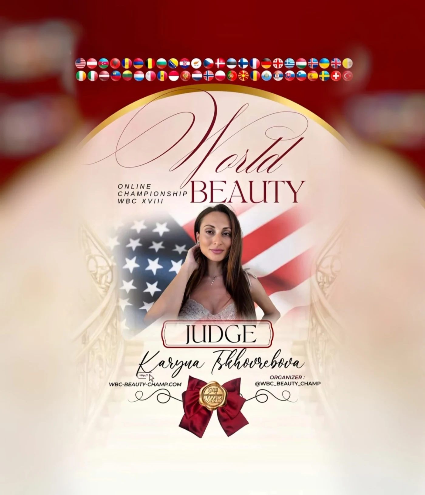 Karyna Tskhovrebova — WBC judge banner, season 18