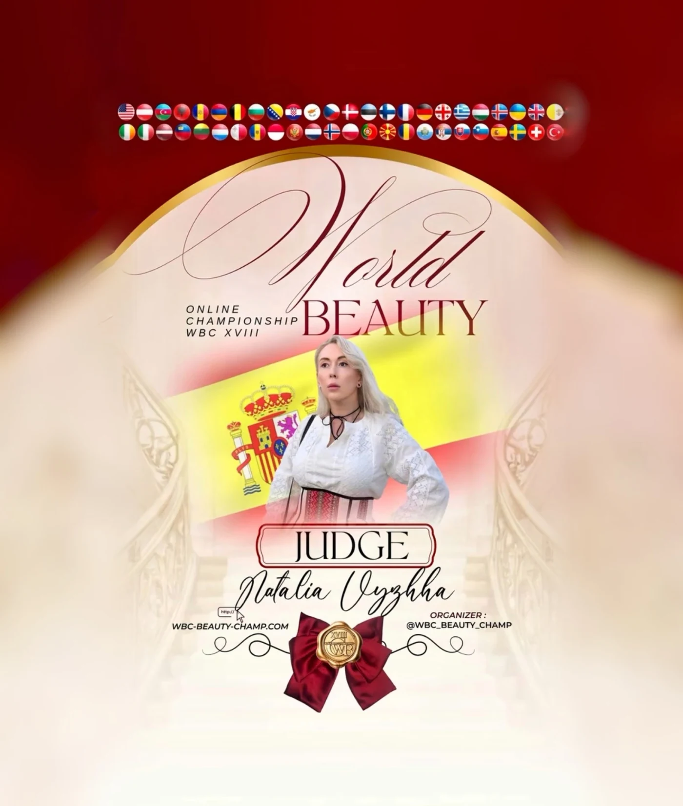 Natalia Vyzhha — WBC judge banner, season 18