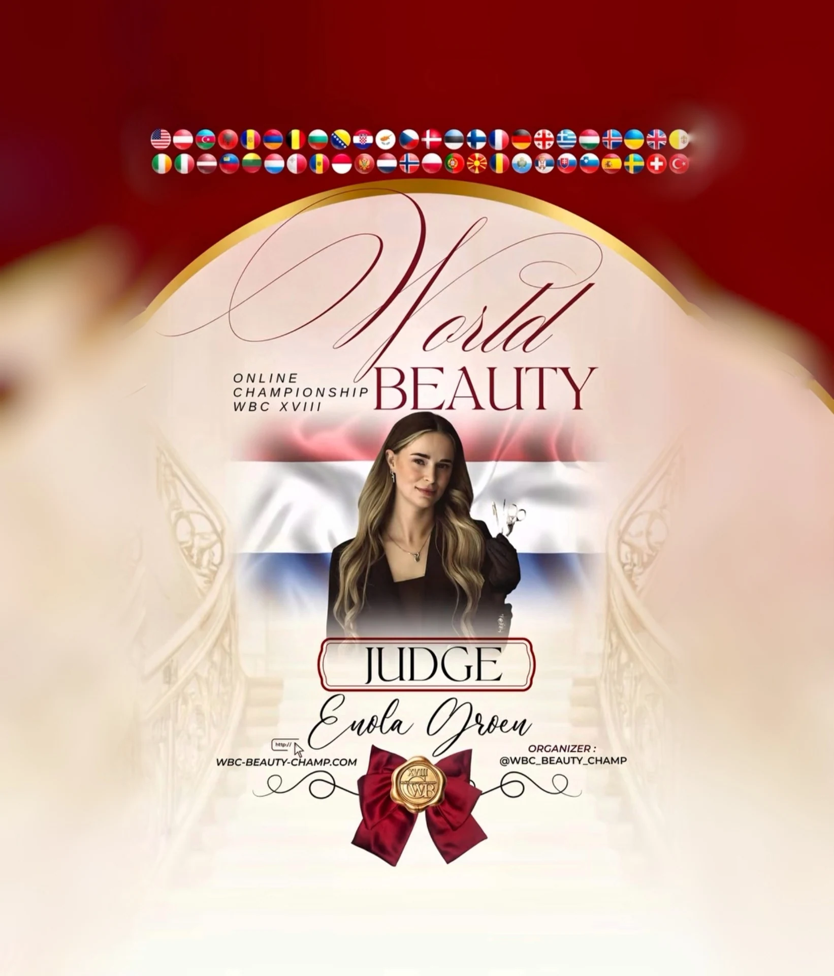 Enola Groen — WBC judge banner, season 18