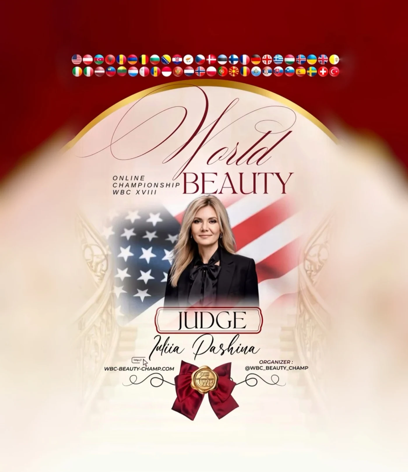 Iuliia Pashina — WBC judge banner, season 18