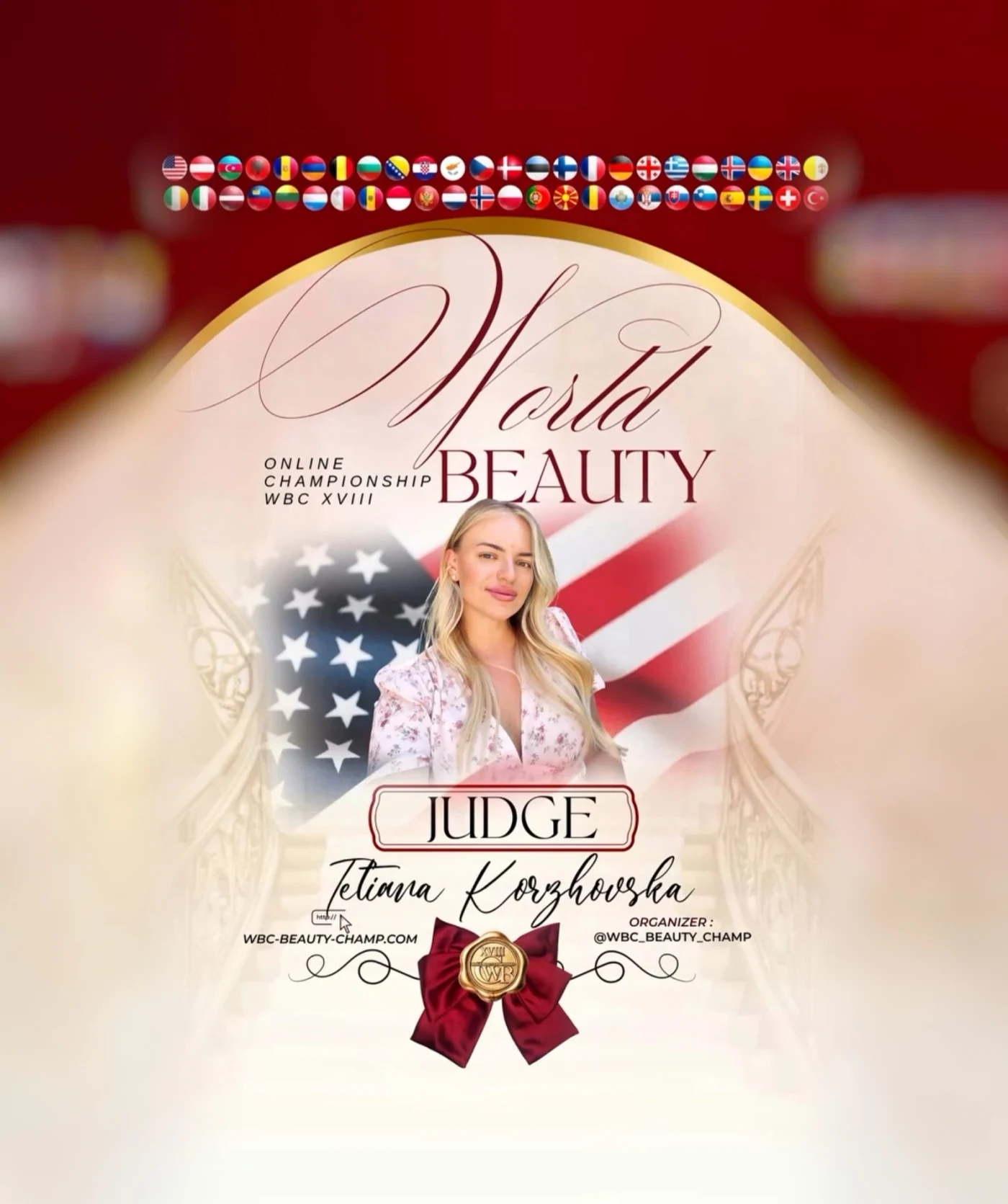 Tetiana Korzhovska — WBC judge banner, season 18
