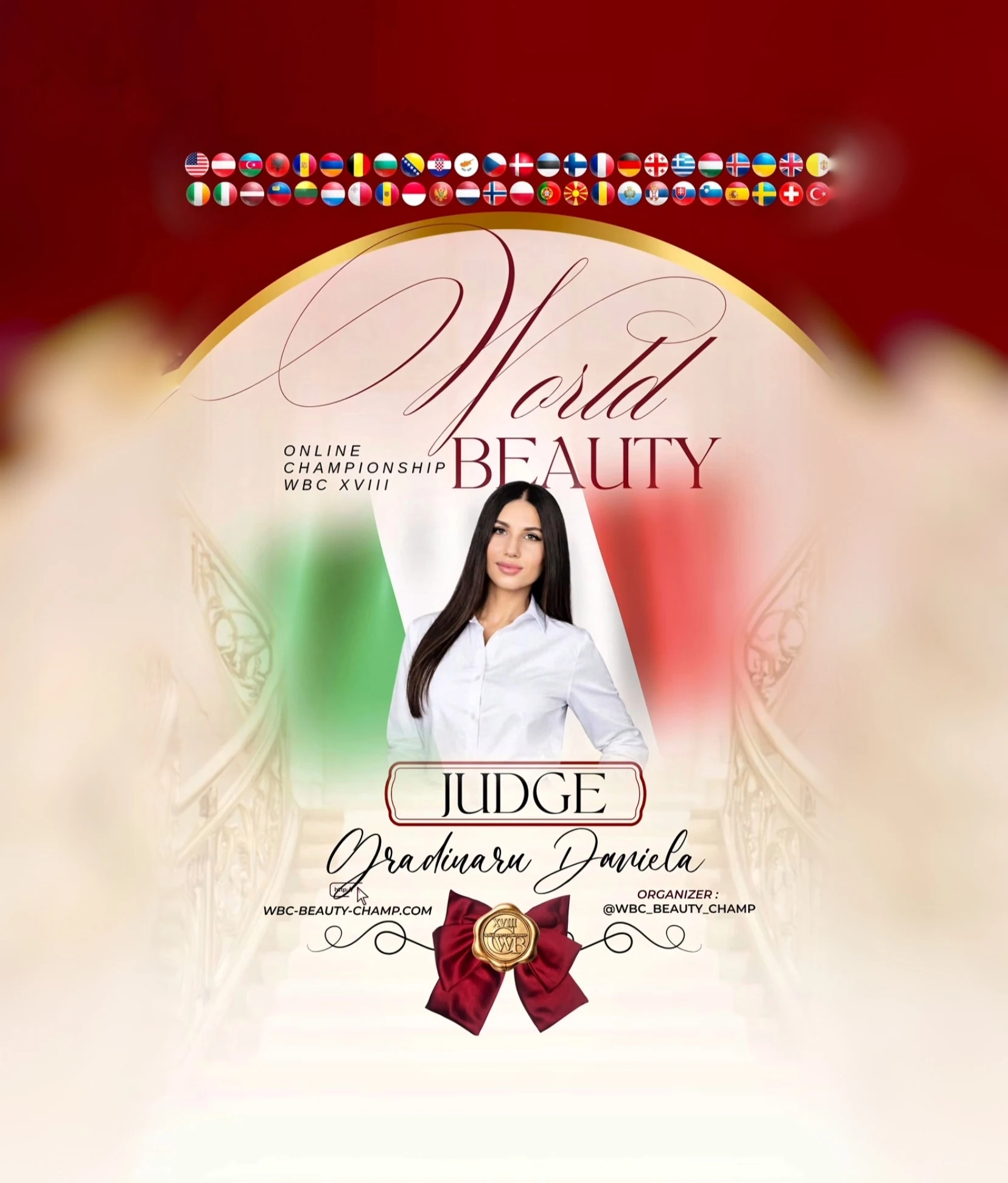 Daniela Gradinaru — WBC judge banner, season 18