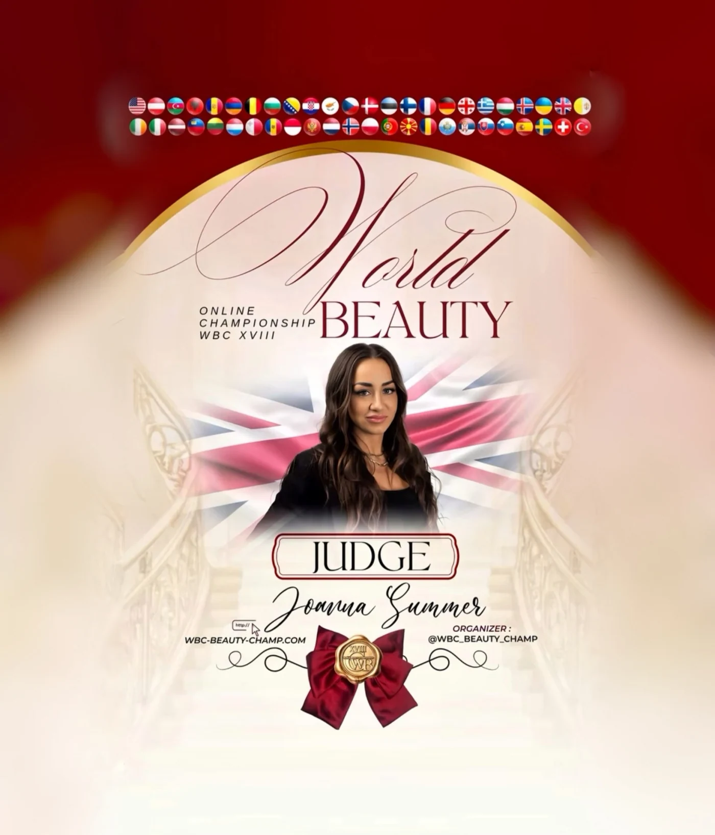 Joanna Summer — WBC judge banner, season 18