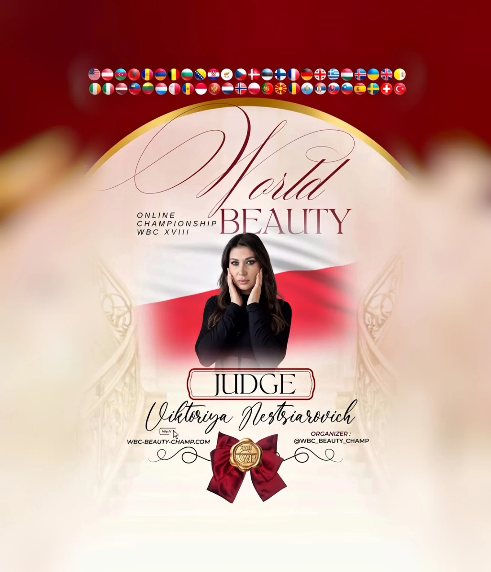 Viktoriya Nestsiarovich — WBC judge banner, season 18