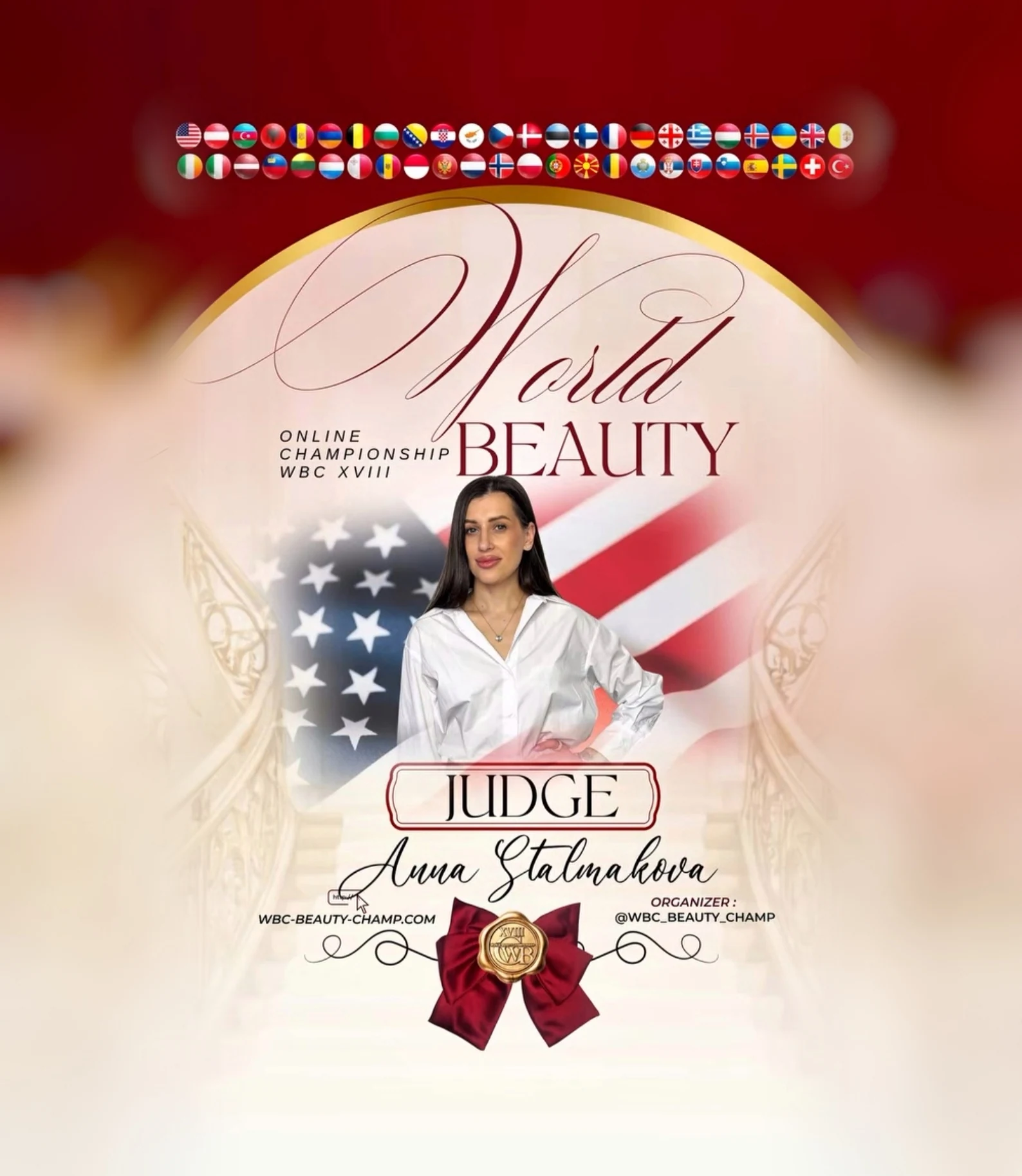 Anna Stalmakova — WBC judge banner, season 18
