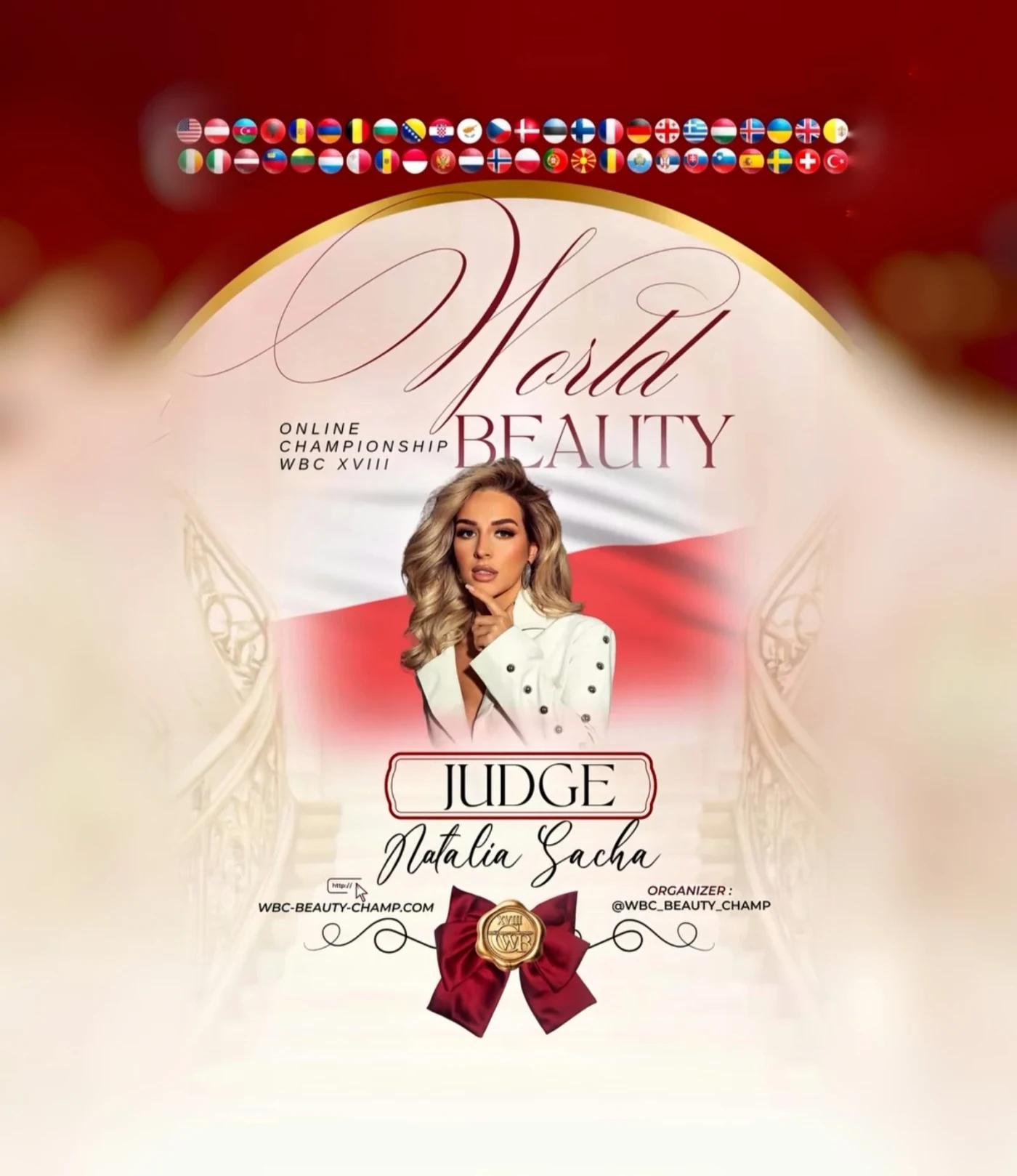Natalia Sacha — WBC judge banner, season 18
