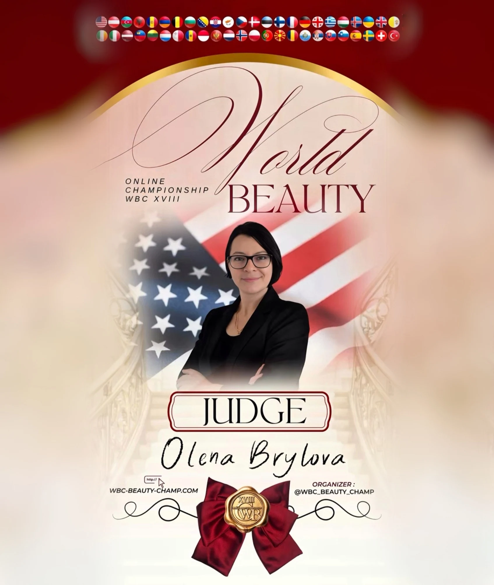 Olena Brylova — WBC judge banner, season 18