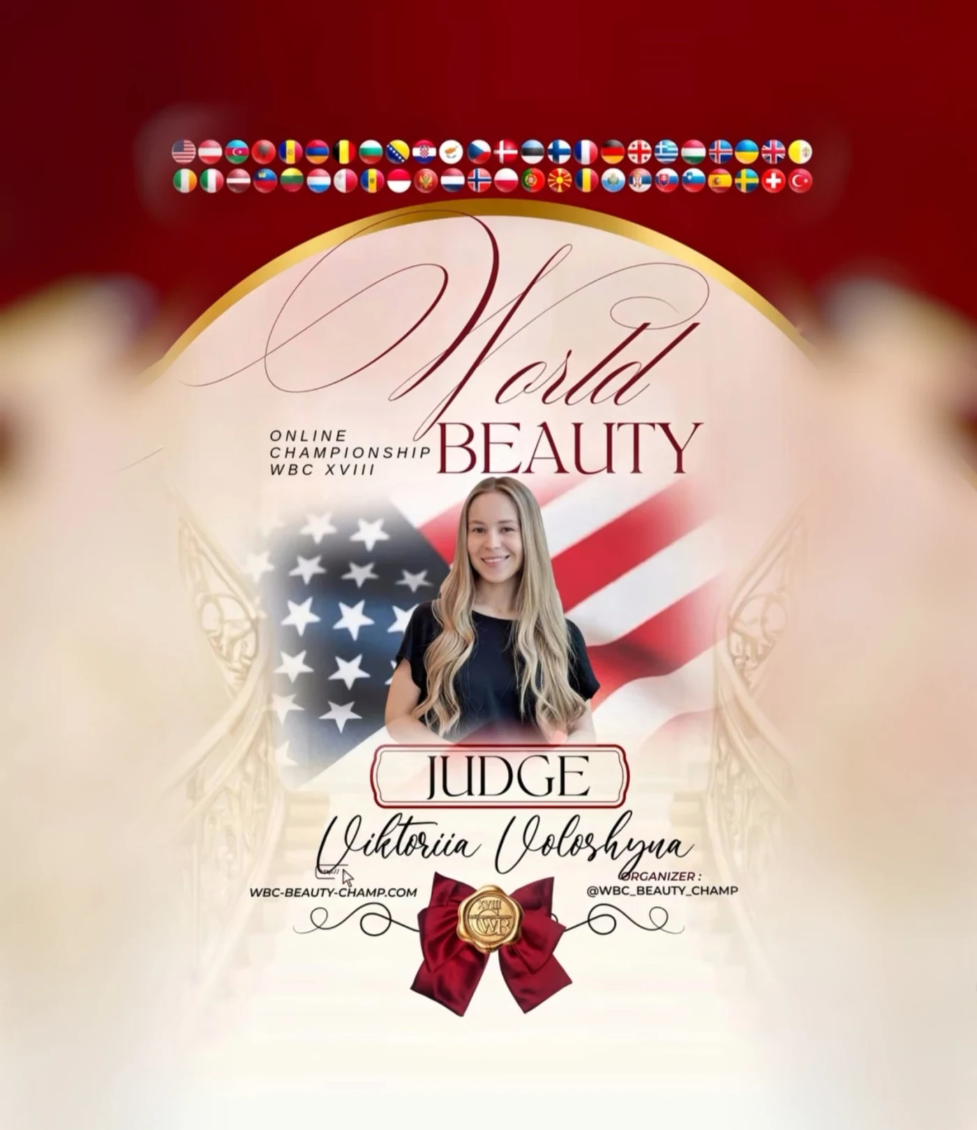 Viktoriia Voloshyna — WBC judge banner, season 18