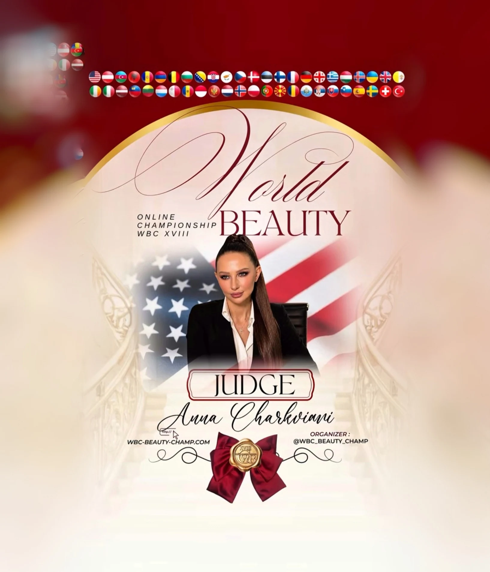 Anna Charkviani — WBC judge banner, season 18