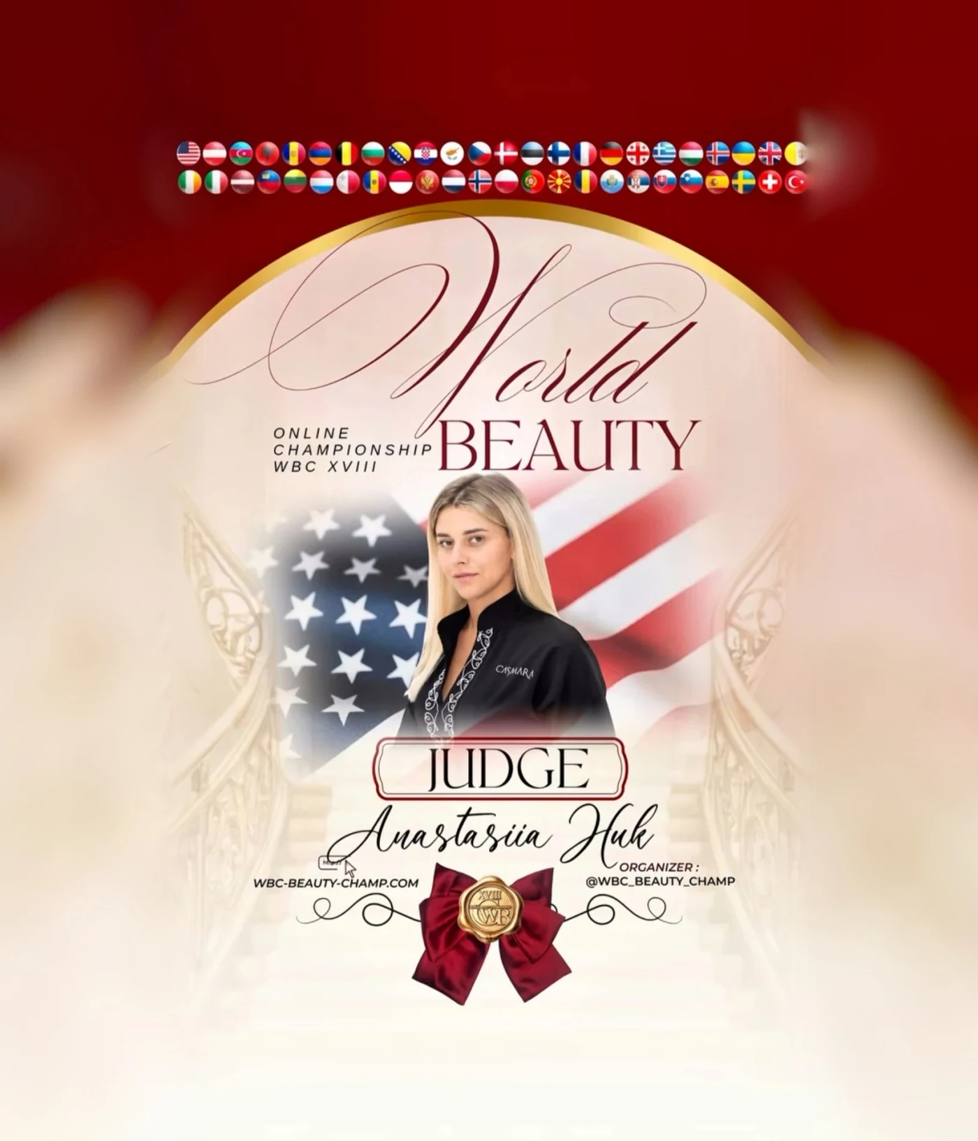 Anastasiia Huk — WBC judge banner, season 18