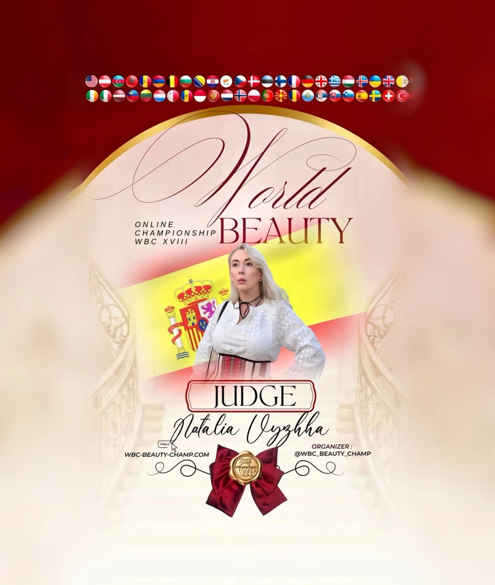 Natalia Vyzhha — WBC judge banner, season 18