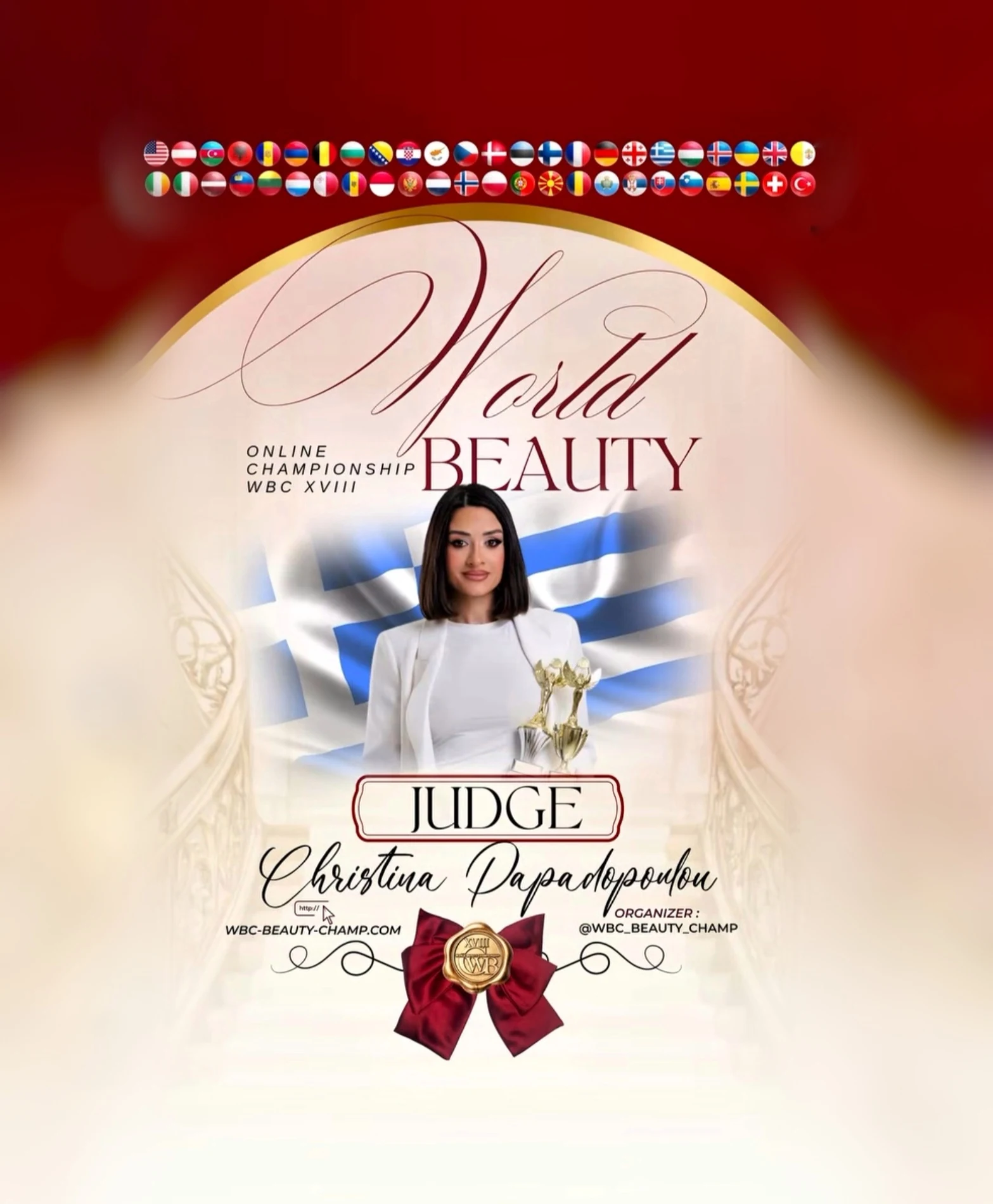 Christina Papadopoulou — WBC judge banner, season 18
