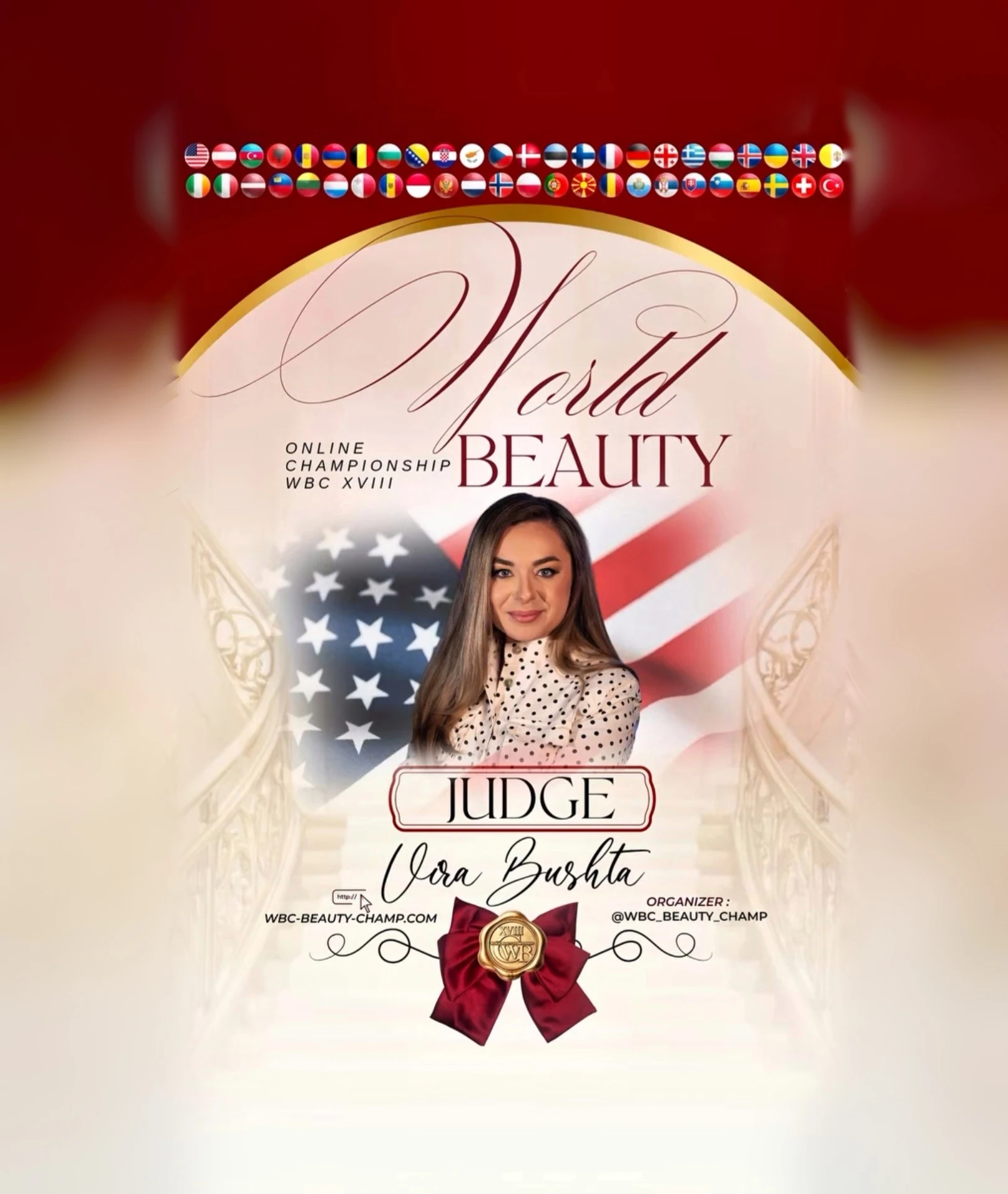 Vira Bushta — WBC judge banner, season 18