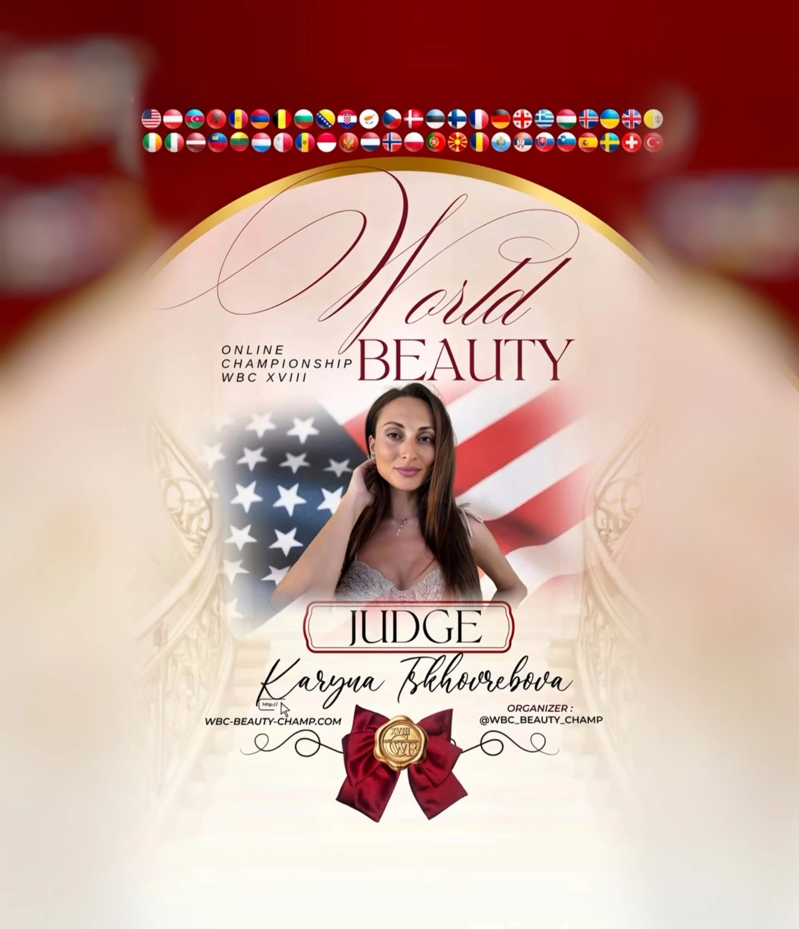 Karyna Tskhovrebova — WBC judge banner, season 18