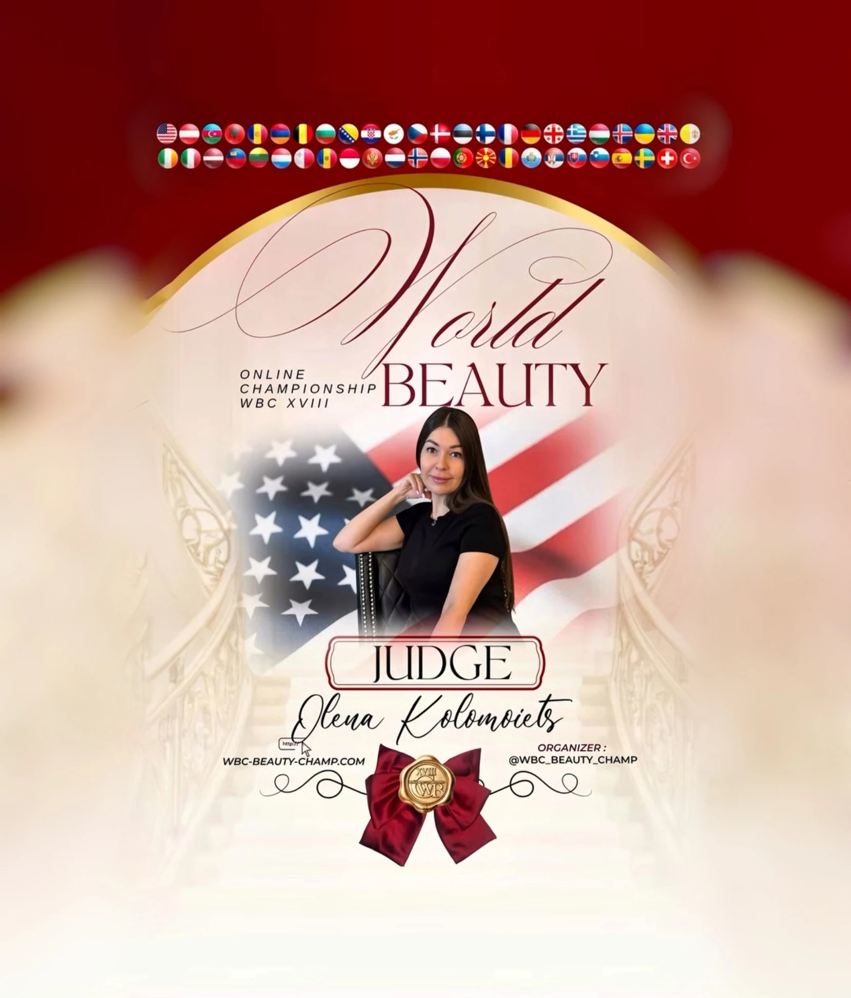 Olena Kolomoiets — WBC judge banner, season 18
