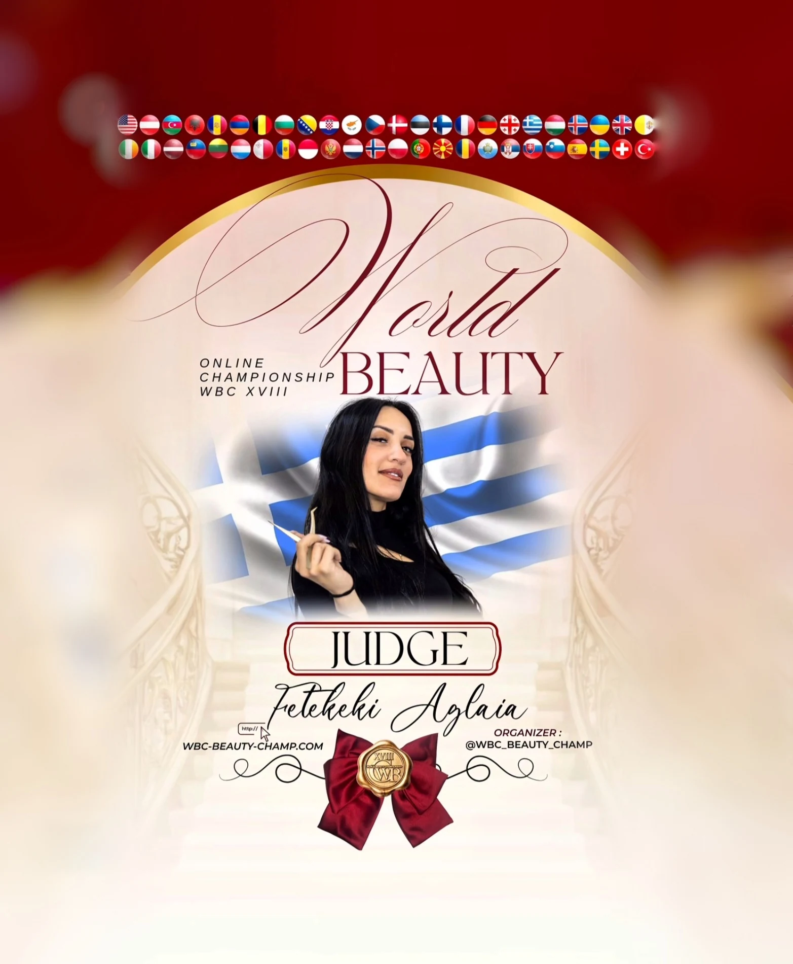 Feketéné Aglaia — WBC judge banner, season 18