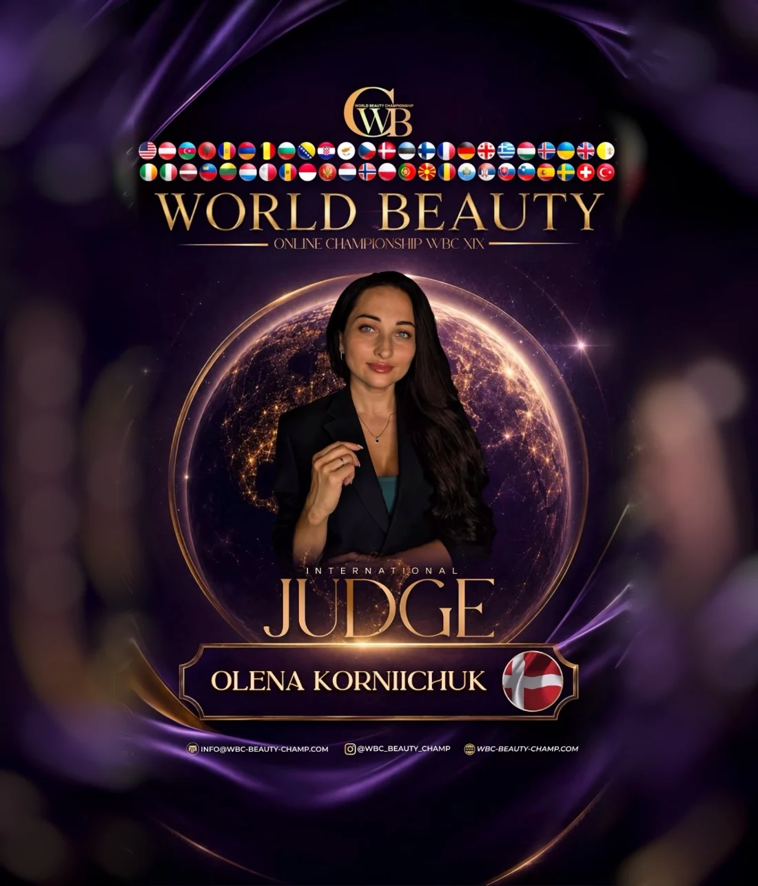 Olena Korniichuk — WBC judge banner, season 19