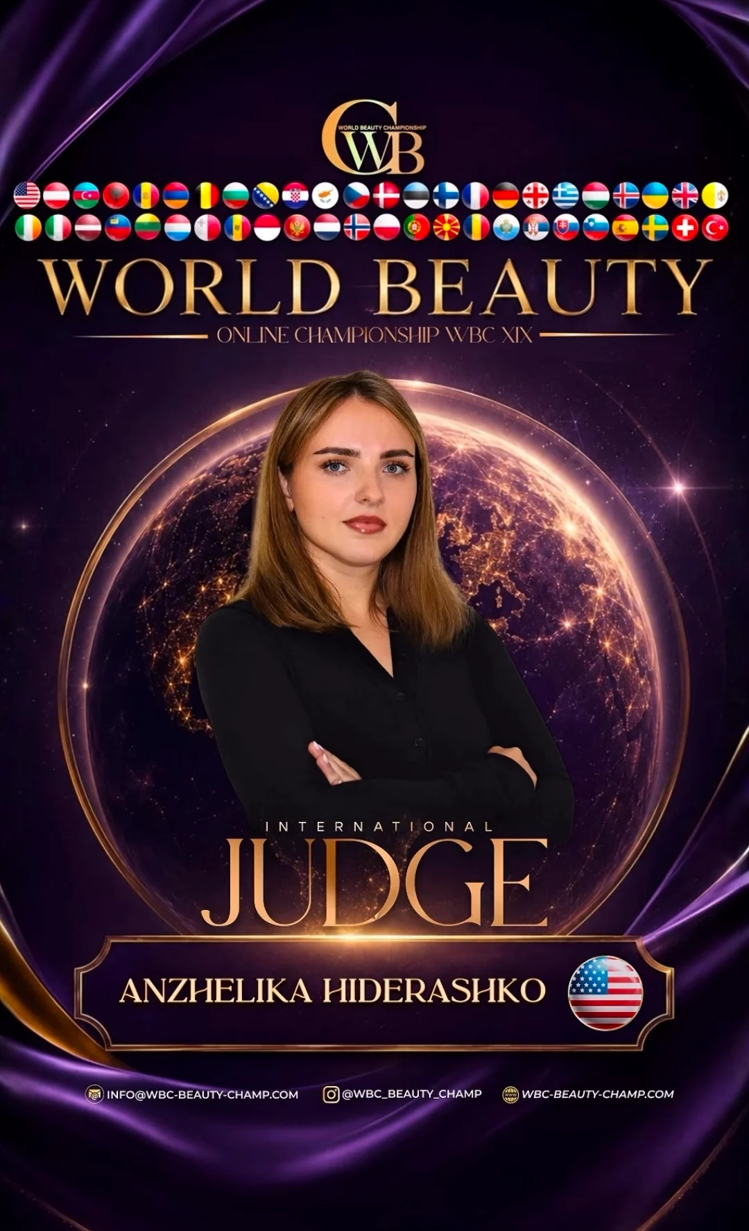 Anzhelika Hiderashko — WBC judge banner, season 19