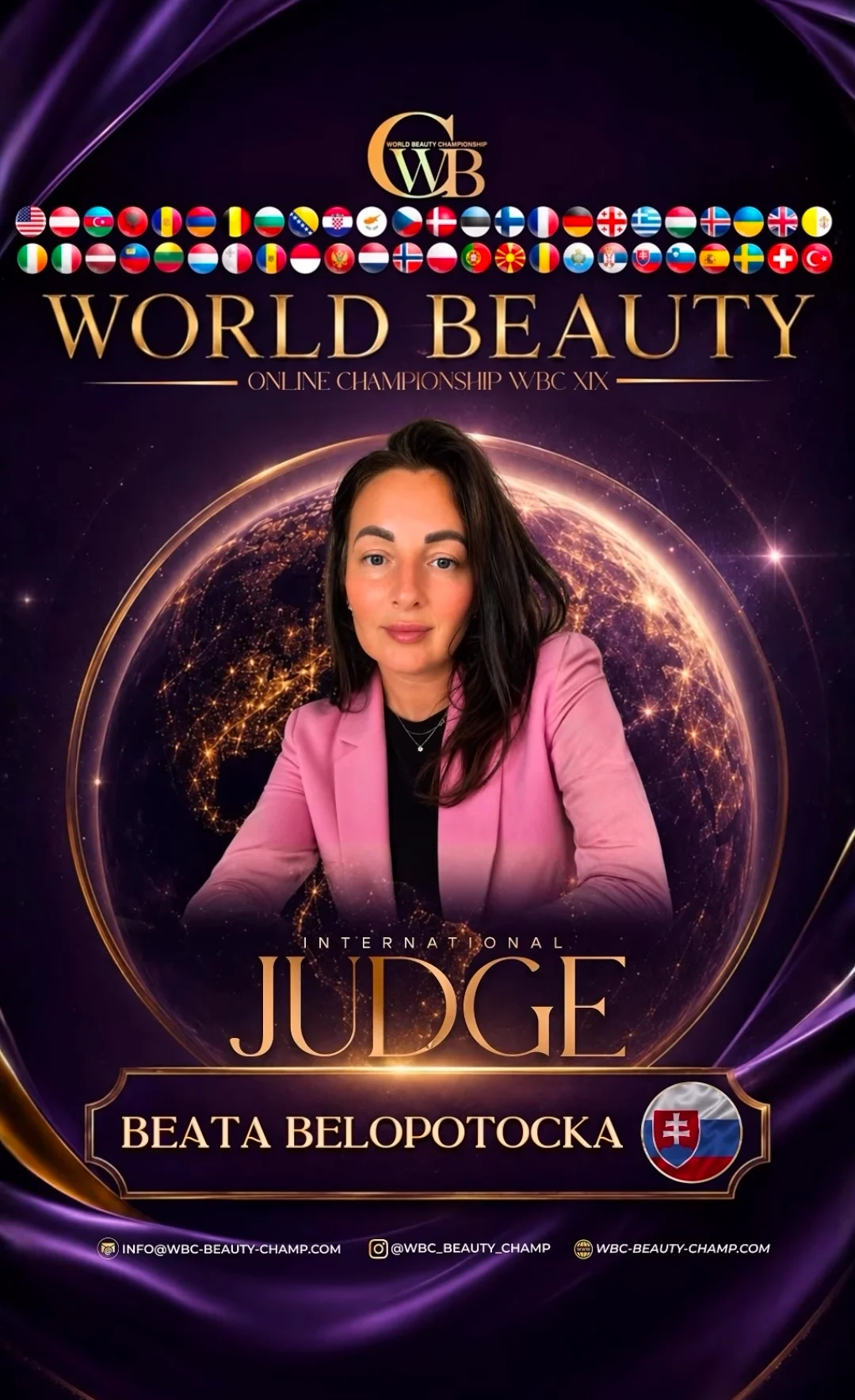Beata Belopotocka — WBC judge banner, season 19