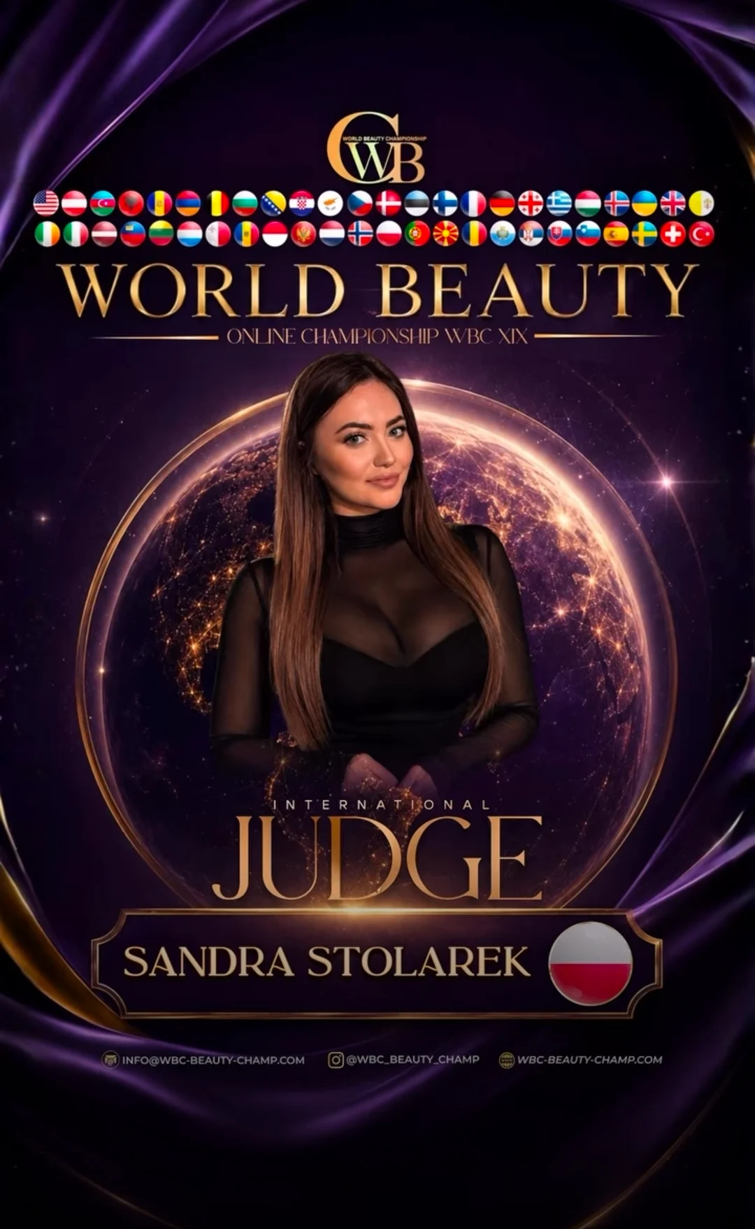 Sandra Stolarek — WBC judge banner, season 19