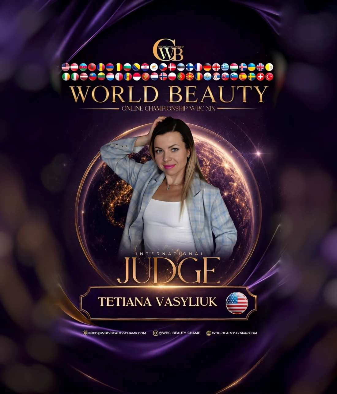 Tetiana Vasyliuk — WBC judge banner, season 19