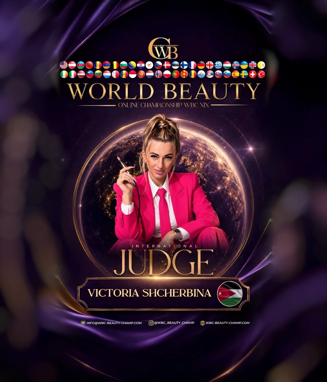 Victoria Shcherbina — WBC judge banner, season 19