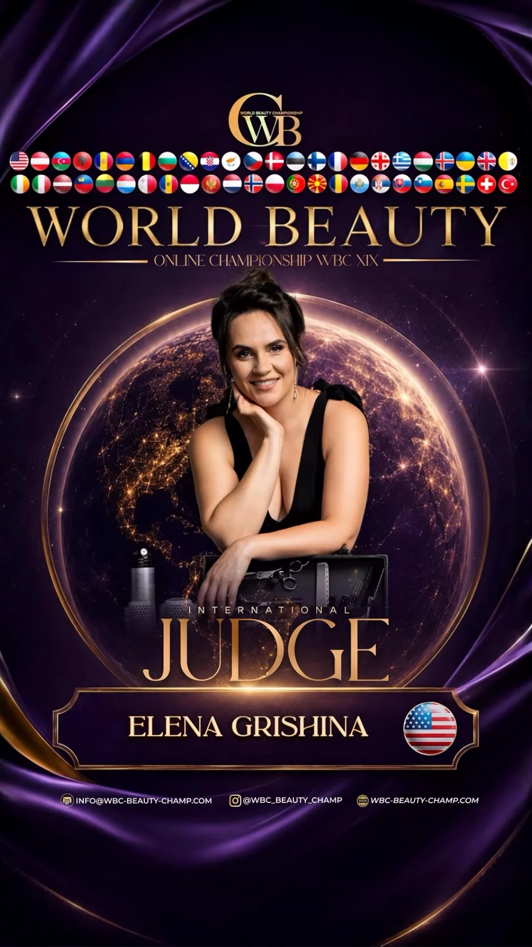 Elena Grishina — WBC judge banner, season 19