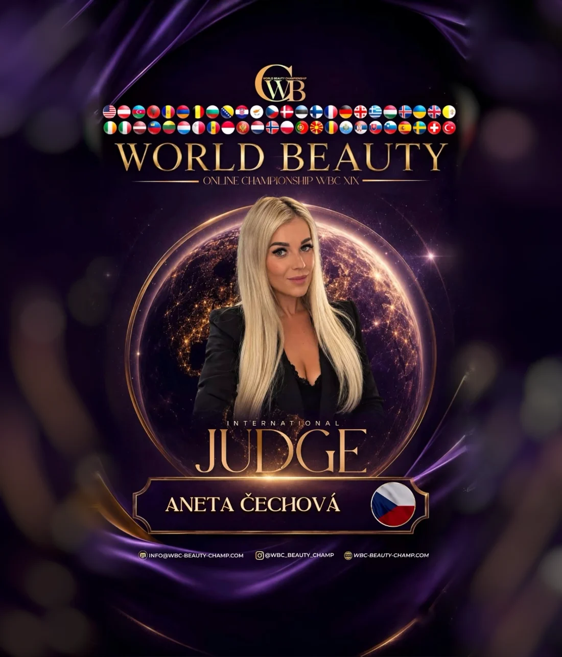 Aneta Čechová — WBC judge banner, season 19
