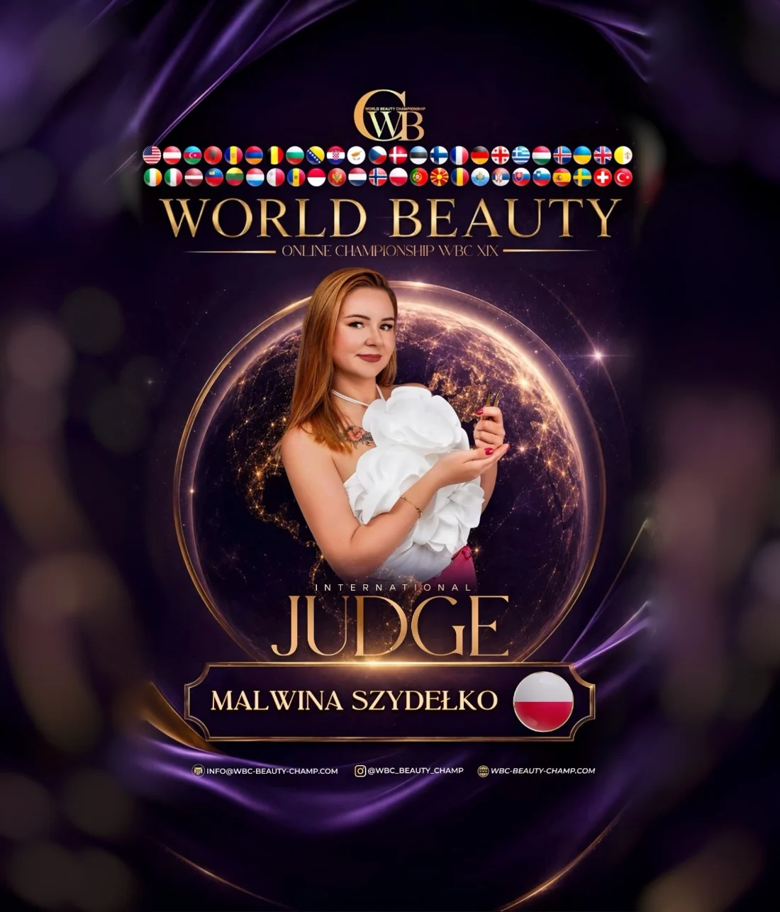 Malwina Szydełko — WBC judge banner, season 19