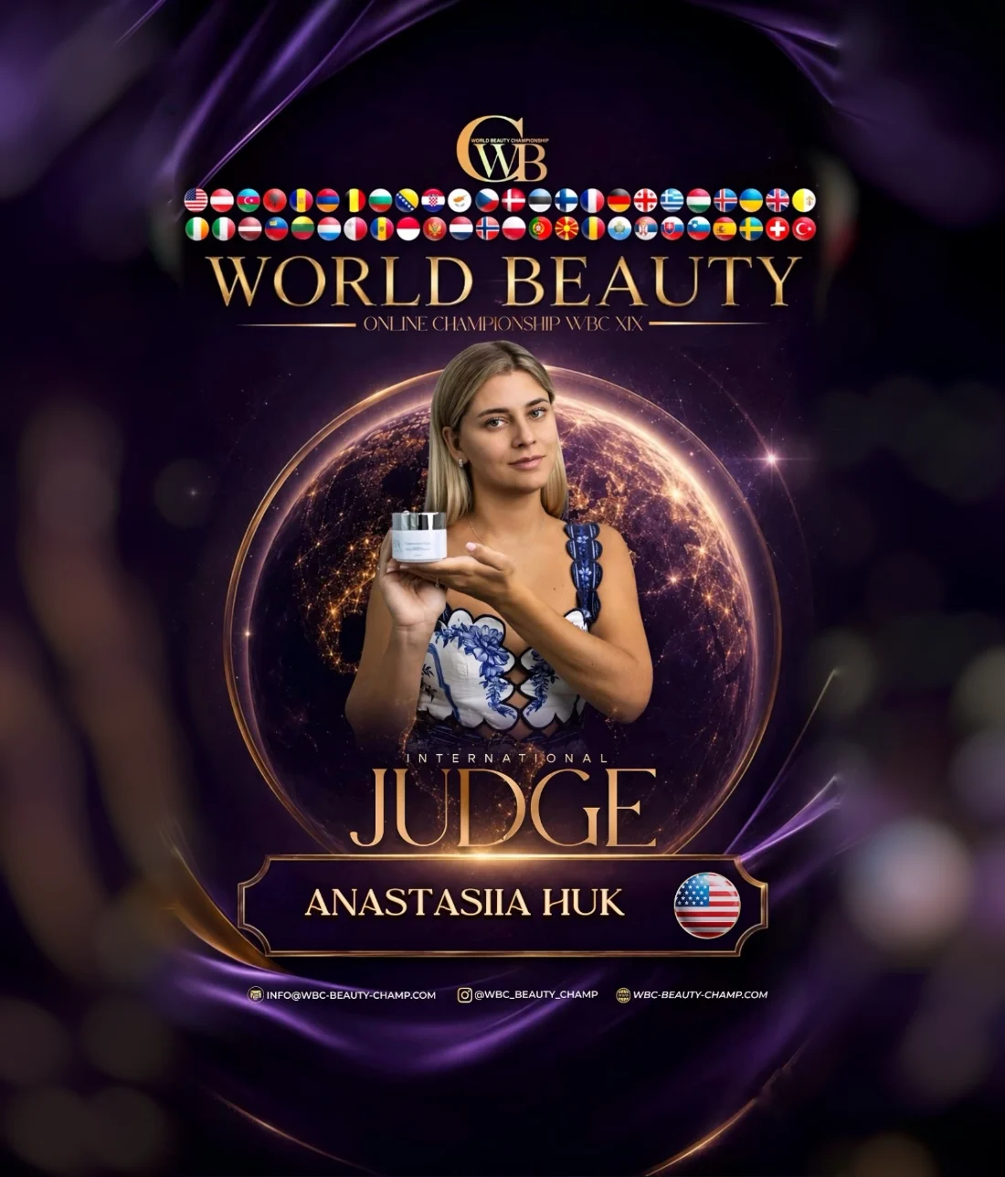 Anastasiia Huk — WBC judge banner, season 19