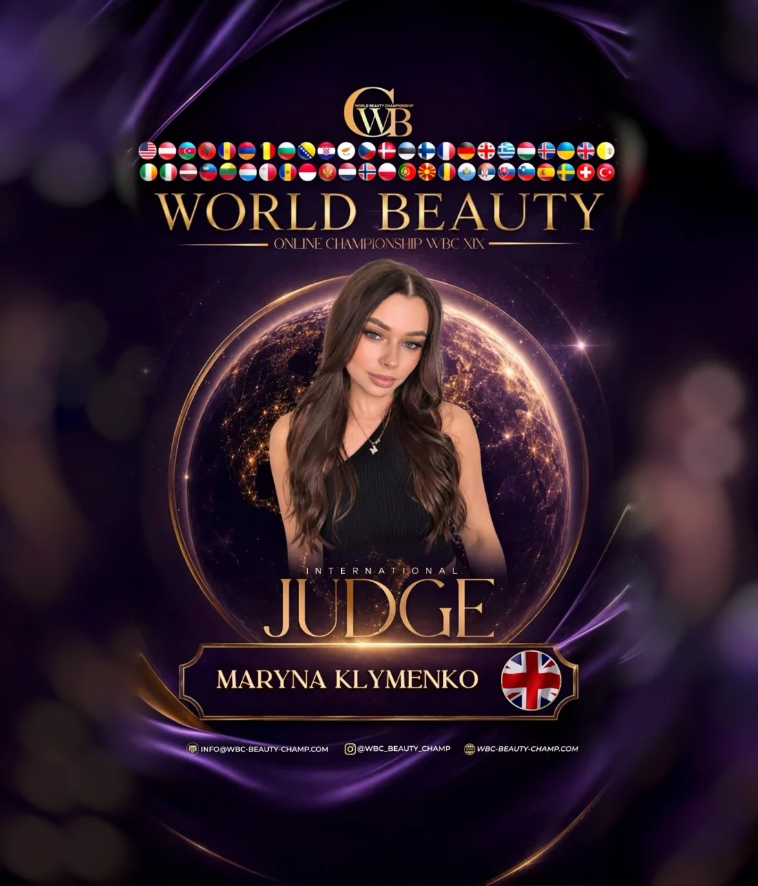 Maryna Klymenko — WBC judge banner, season 19