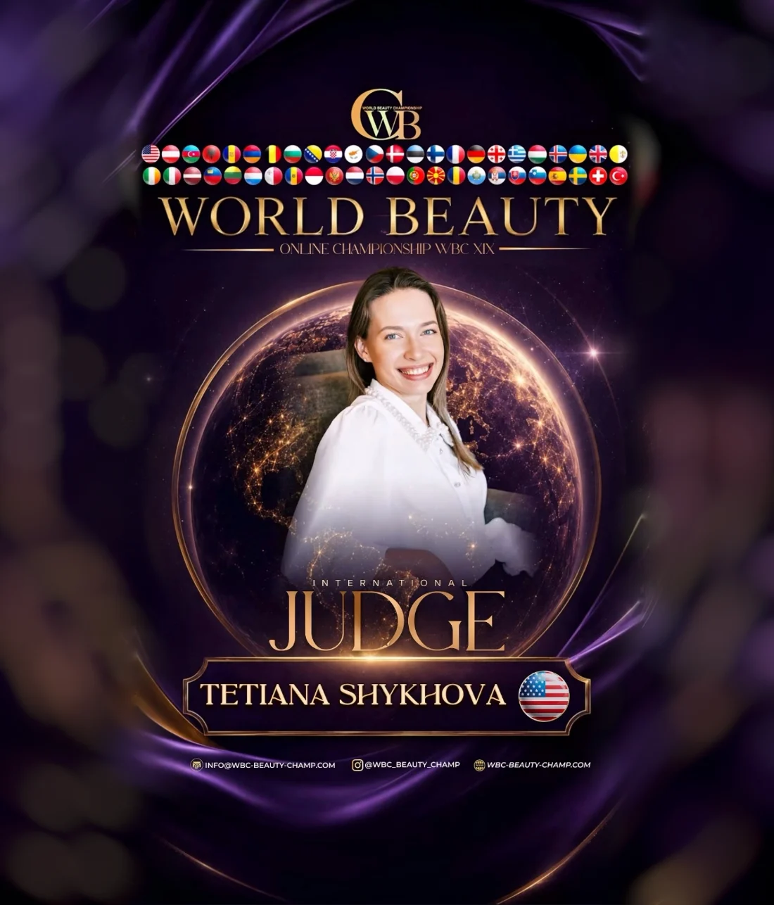 Tetiana Shykhova — WBC judge banner, season 19