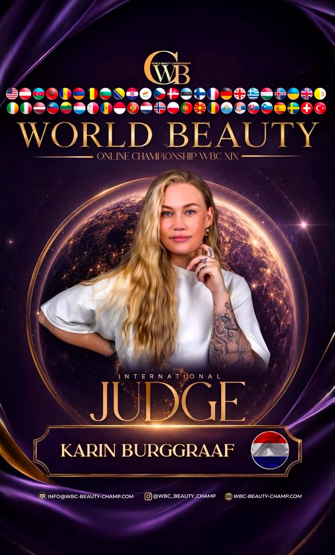 Karin Burggraaf — WBC judge banner, season 19