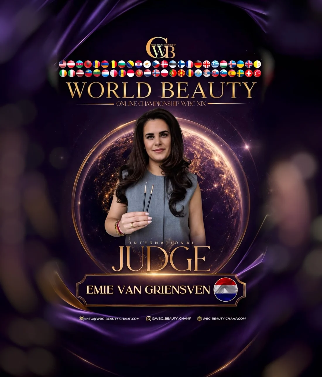 Emie van Griensven — WBC judge banner, season 19