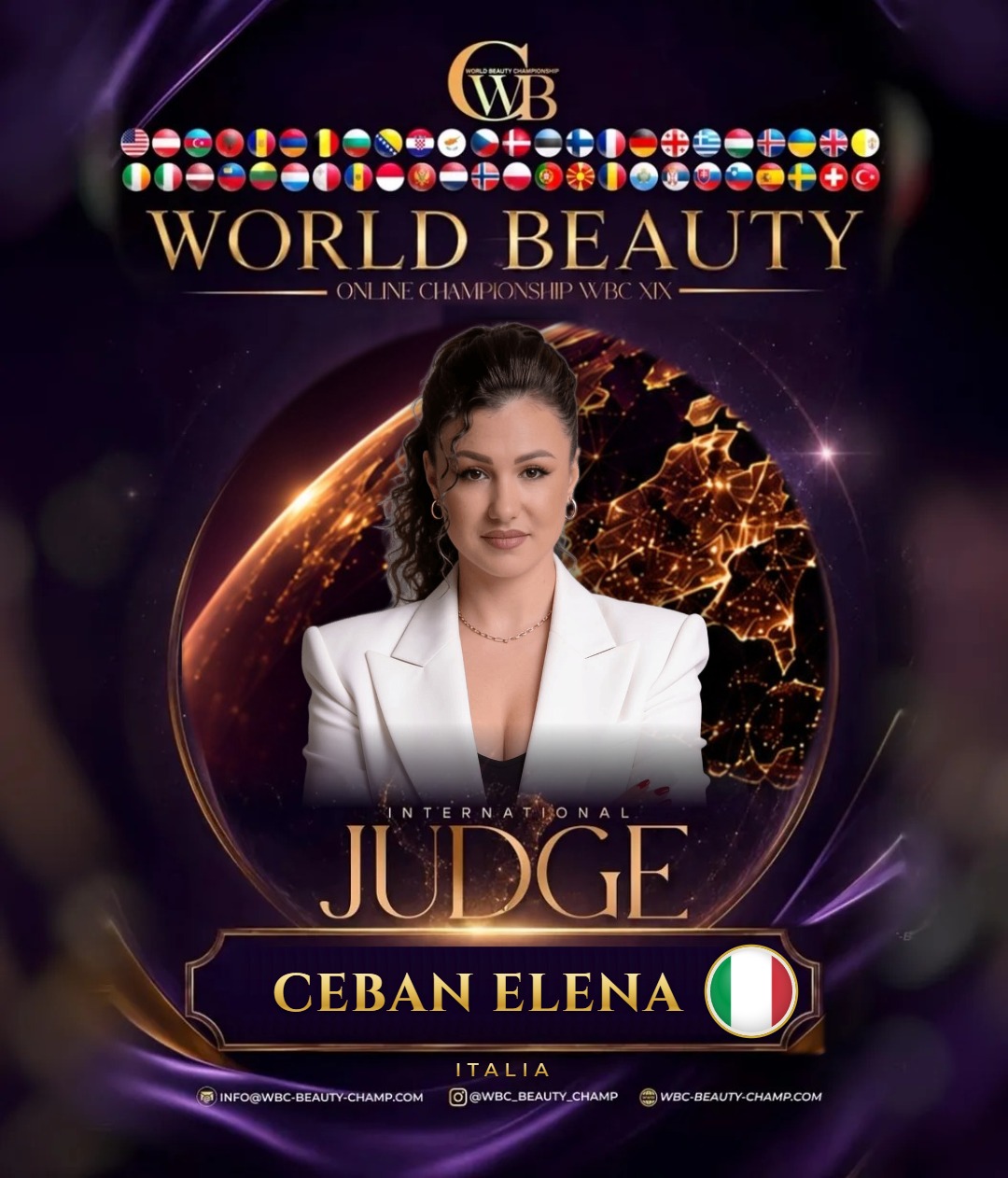 Ceban Elena — WBC judge banner, season 19