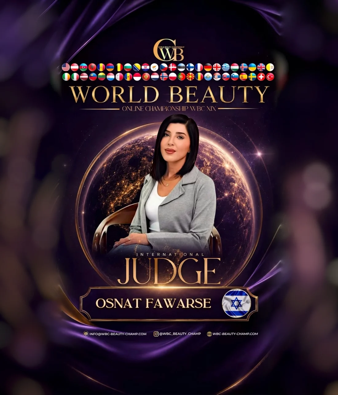 אוסנת פוארסה — WBC judge banner, season 19