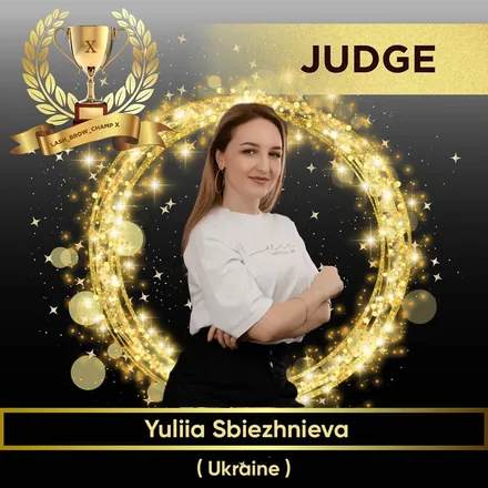 Yuliia Sbiezhnieva — WBC judge banner