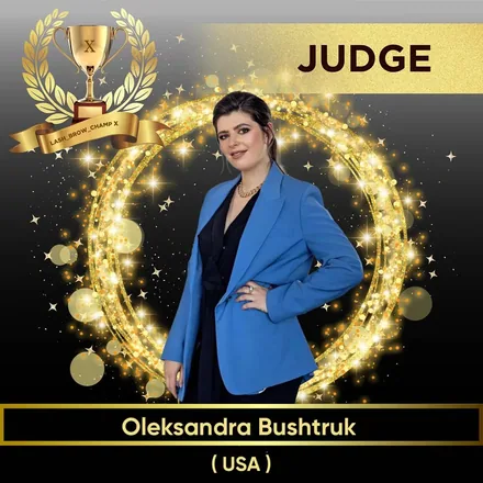 Oleksandra Bushtruk — WBC judge banner
