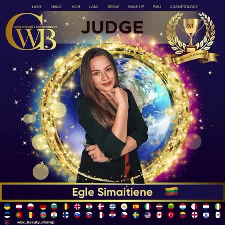 Egle Simaitiene — WBC judge banner