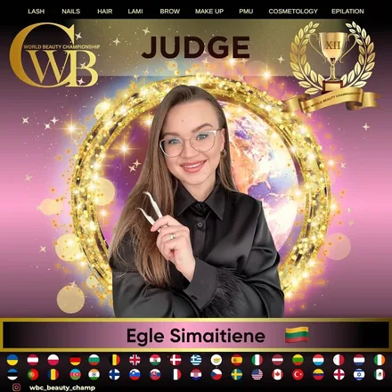 Egle Simaitiene — WBC judge banner