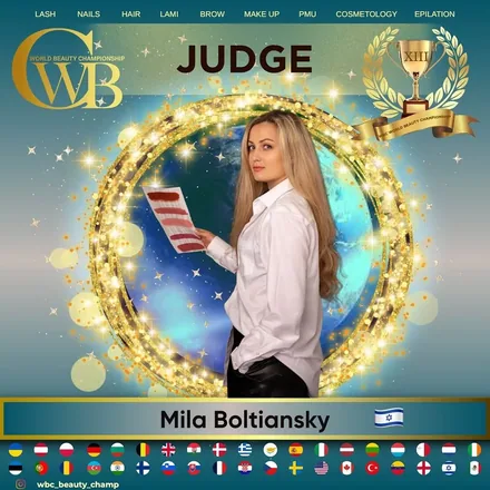 Mila Boltiansky — WBC judge banner