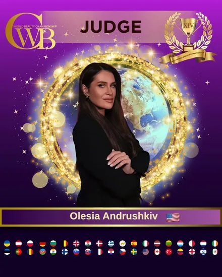 Olesia Andrushkiv — WBC judge banner